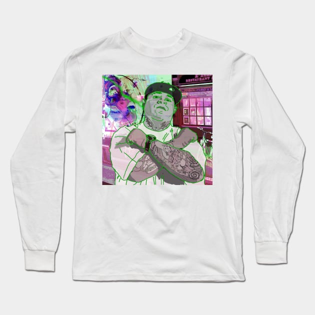 Vinnie Paz Long Sleeve T-Shirt by Brooding Nature Design